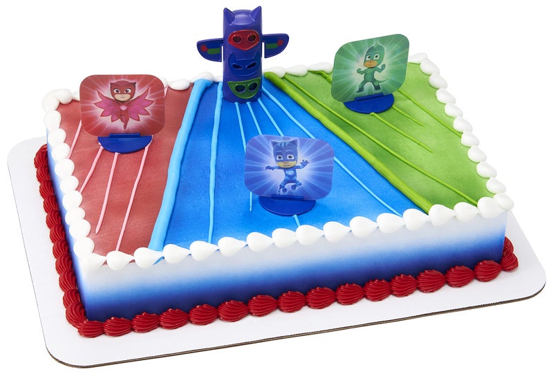 DecoPac DecoSetÂ® PJ Masks Weâ€™re On the Way Cake Topper, Light Up Cake Decoration, Supplies for Birthday Party Cakes and Cupcakes - Image 4